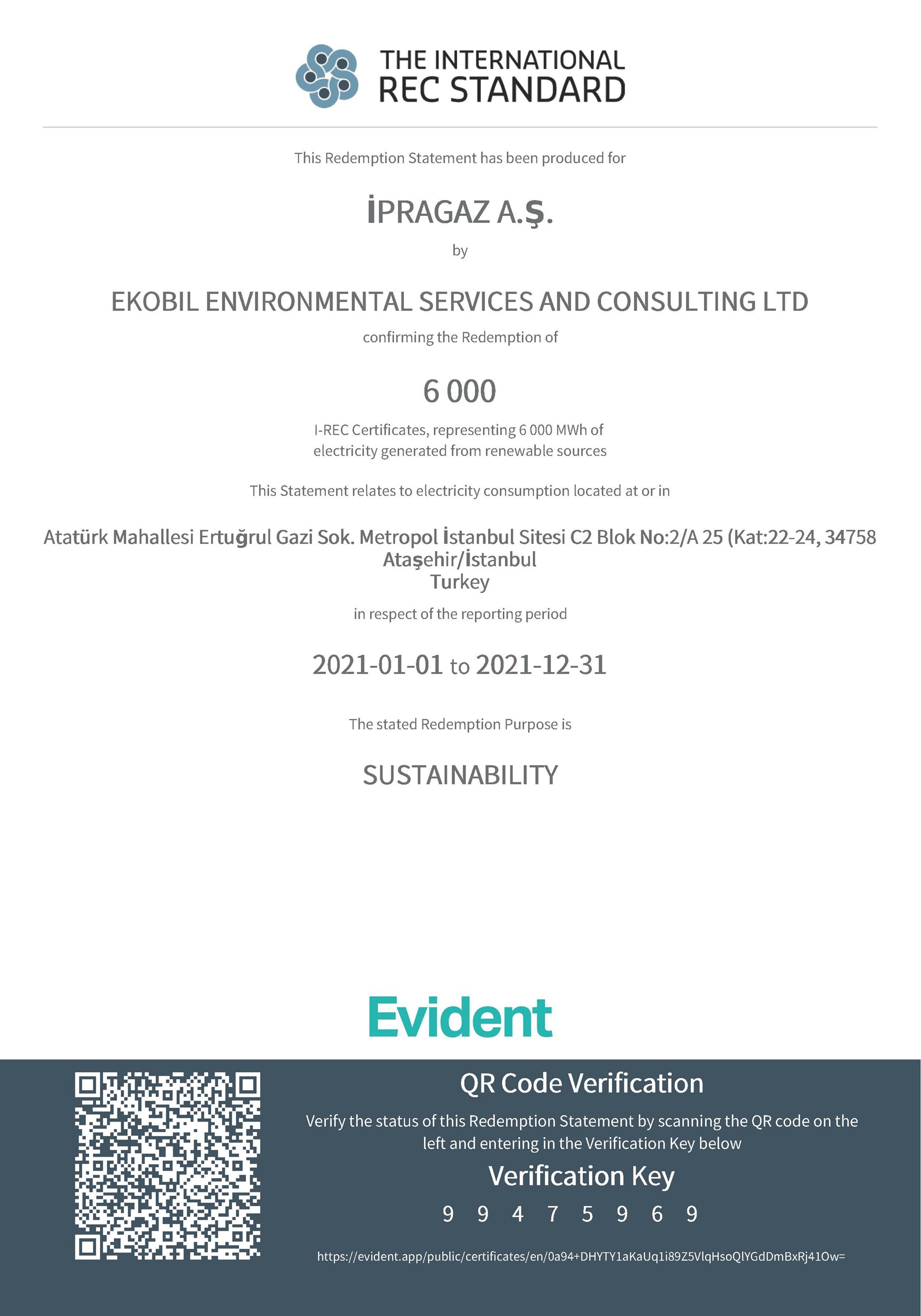 Ipragaz introduce the International Renewable Energy Certificate (I-REC