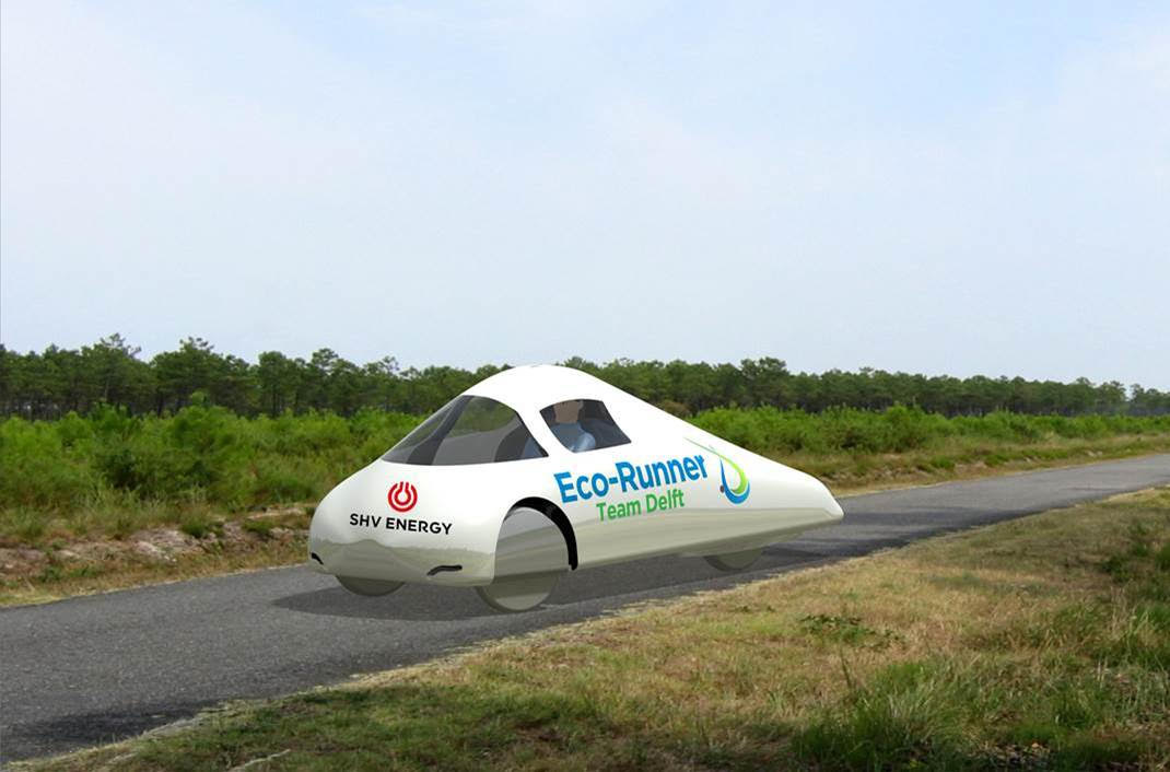 Efficient hydrogen-powered city car